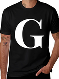 Letter G Graphic Tee - Stylish Unisex Shirt