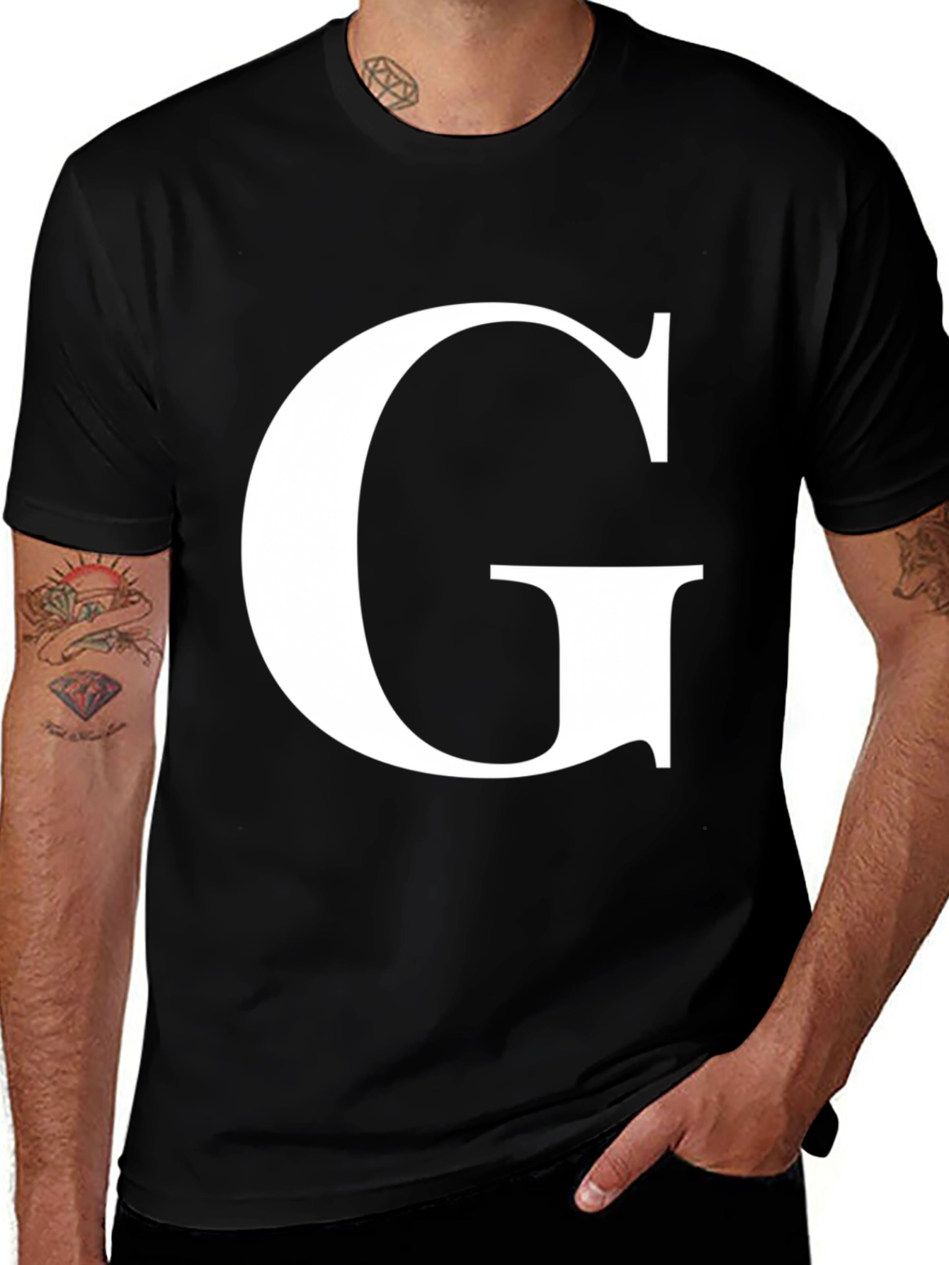 Letter G Graphic Tee - Stylish Unisex Shirt