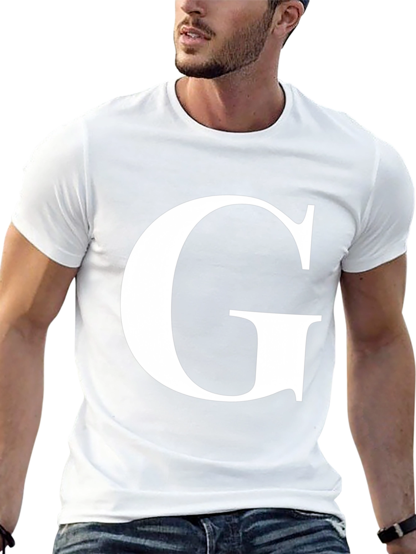 Letter G Graphic Tee - Stylish Unisex Shirt