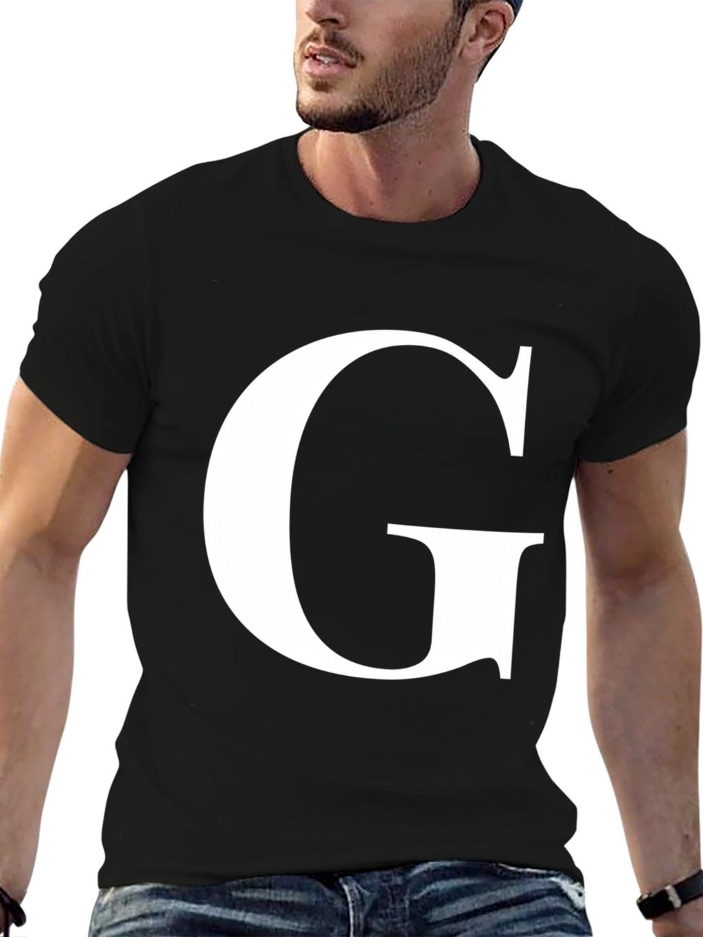 Letter G Graphic Tee - Stylish Unisex Shirt