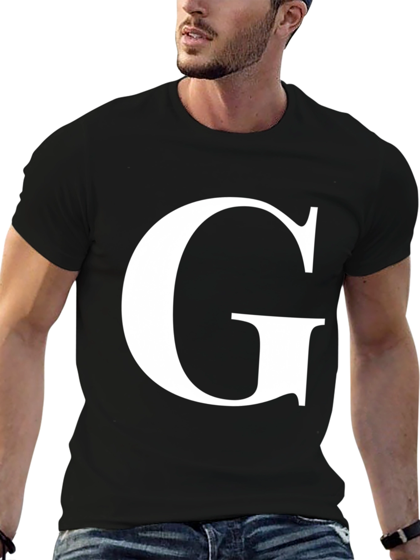 Letter G Graphic Tee - Stylish Unisex Shirt