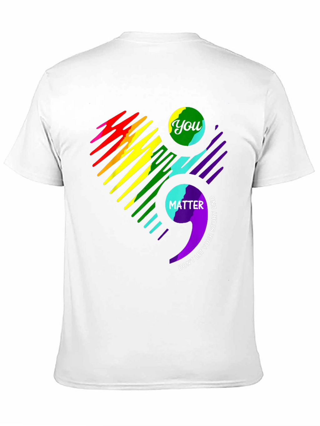 You Matter Semicolon Heart Graphic Tee