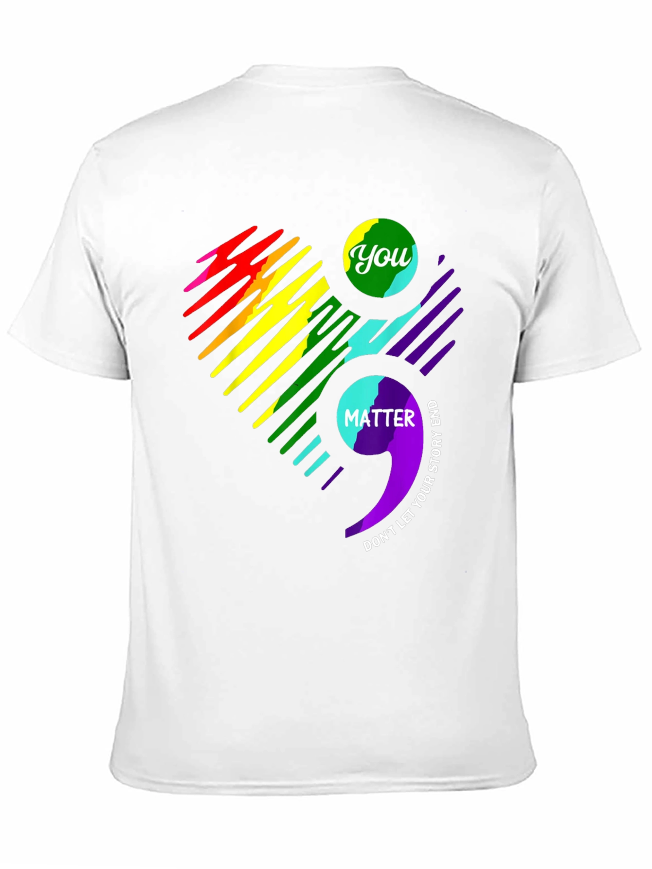 You Matter Semicolon Heart Graphic Tee