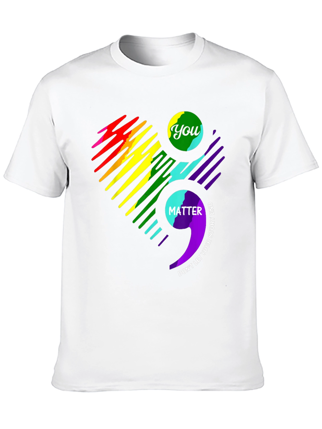 You Matter Semicolon Heart Graphic Tee