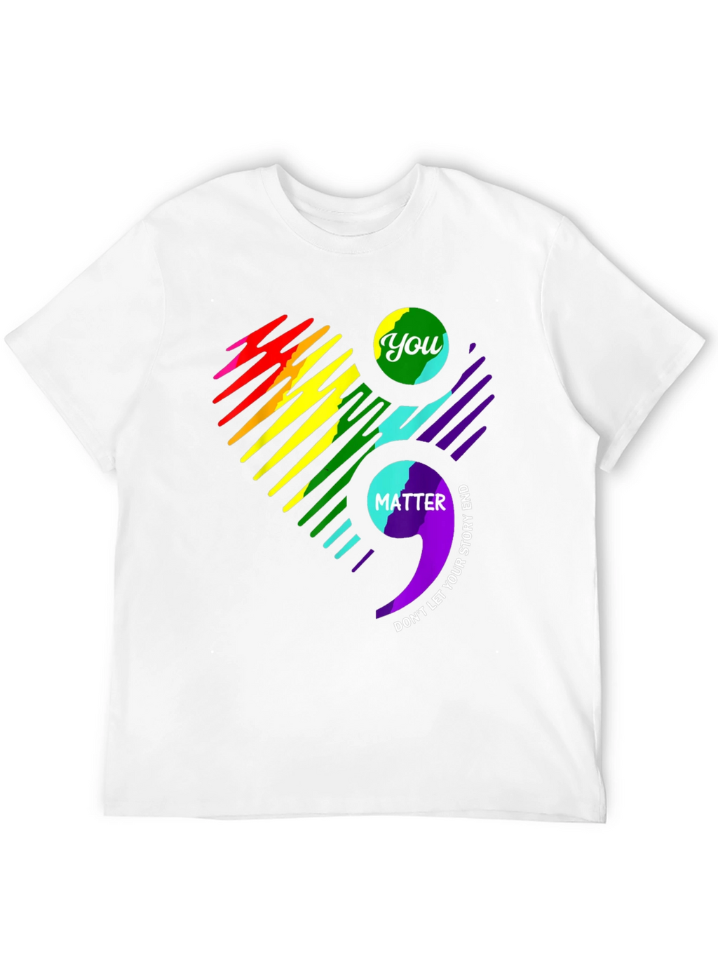 You Matter Semicolon Heart Graphic Tee