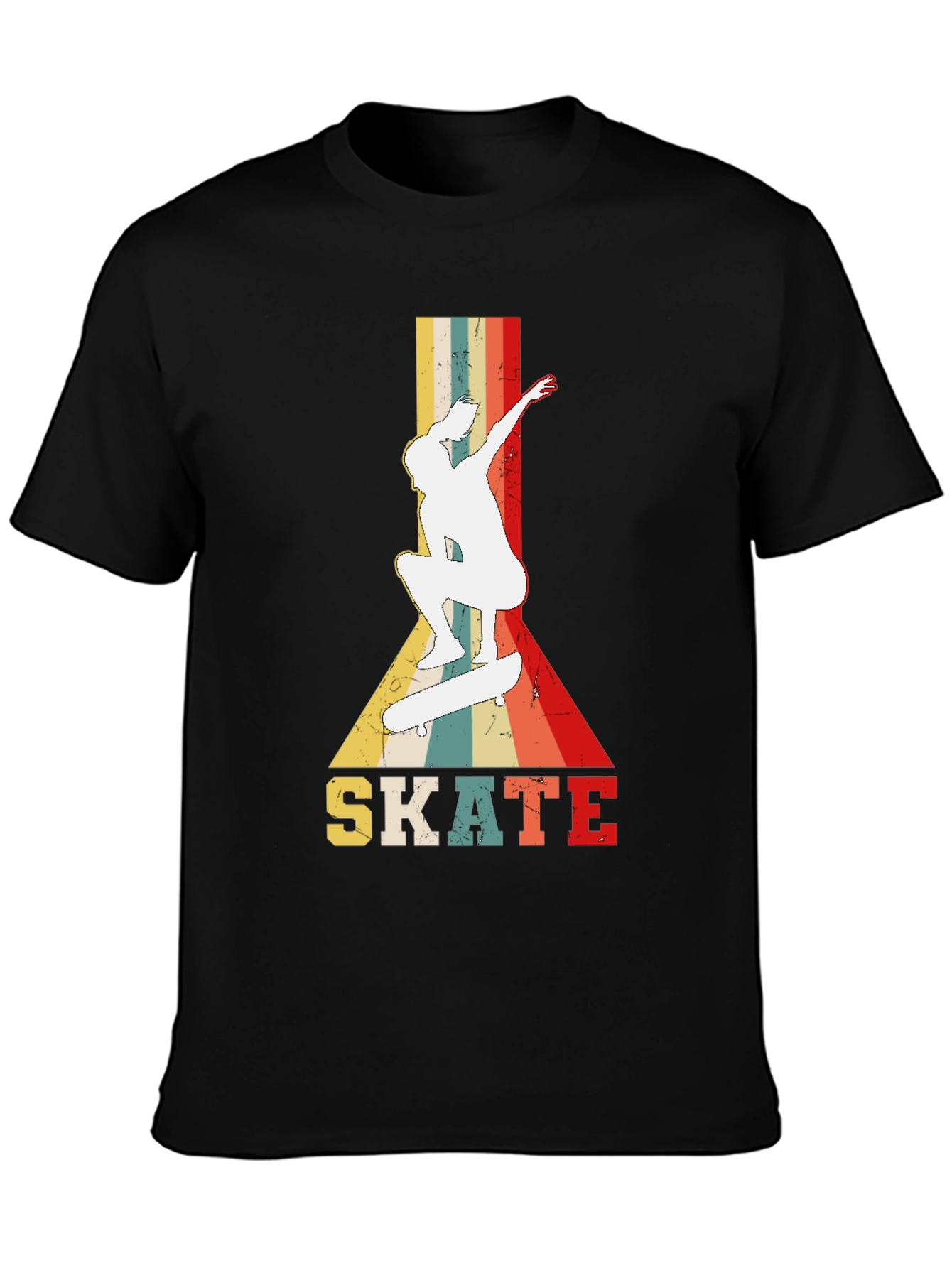 Retro Skate T-Shirt - Vintage Style Skateboarder Tee