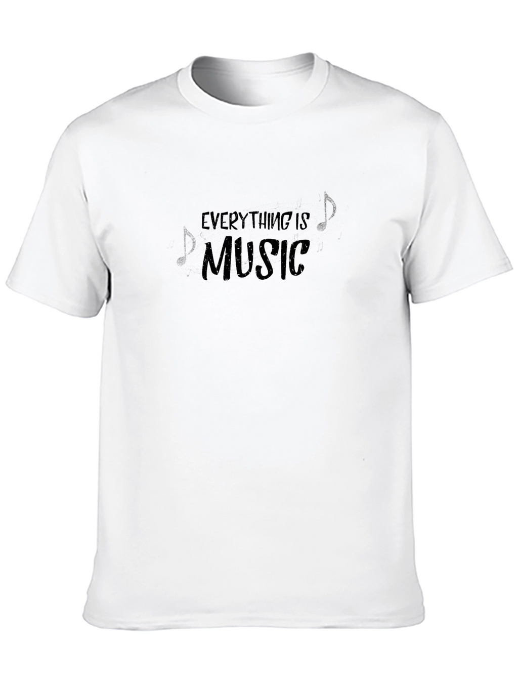 Everything is Music Graphic Tee - Black Cotton T-Shirt