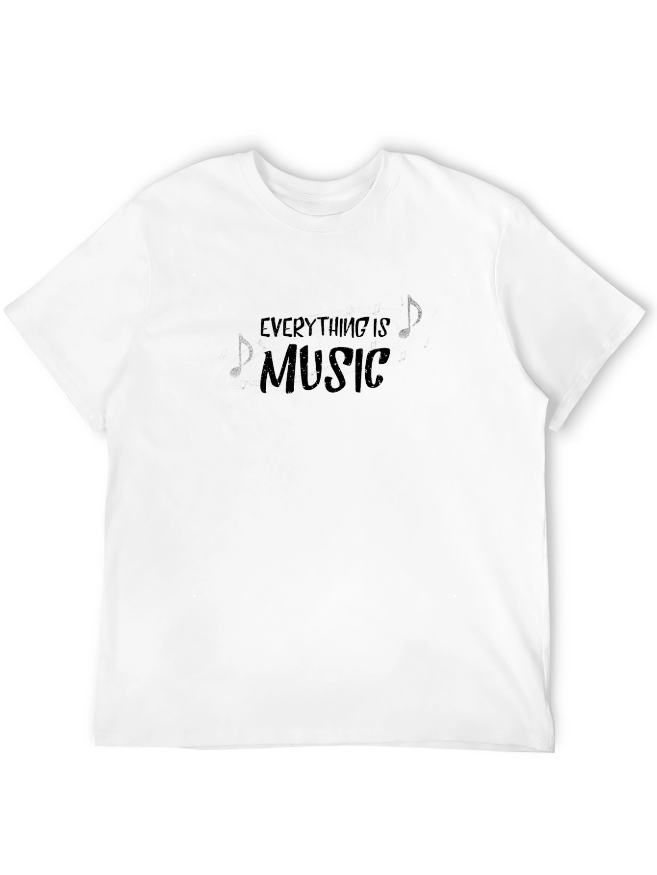 Everything is Music Graphic Tee - Black Cotton T-Shirt