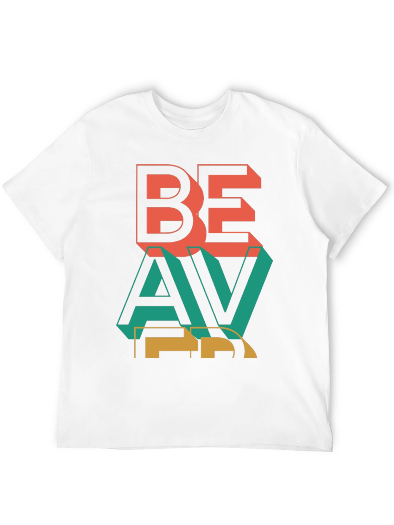 Retro Style Be Brave Graphic Black T-Shirt