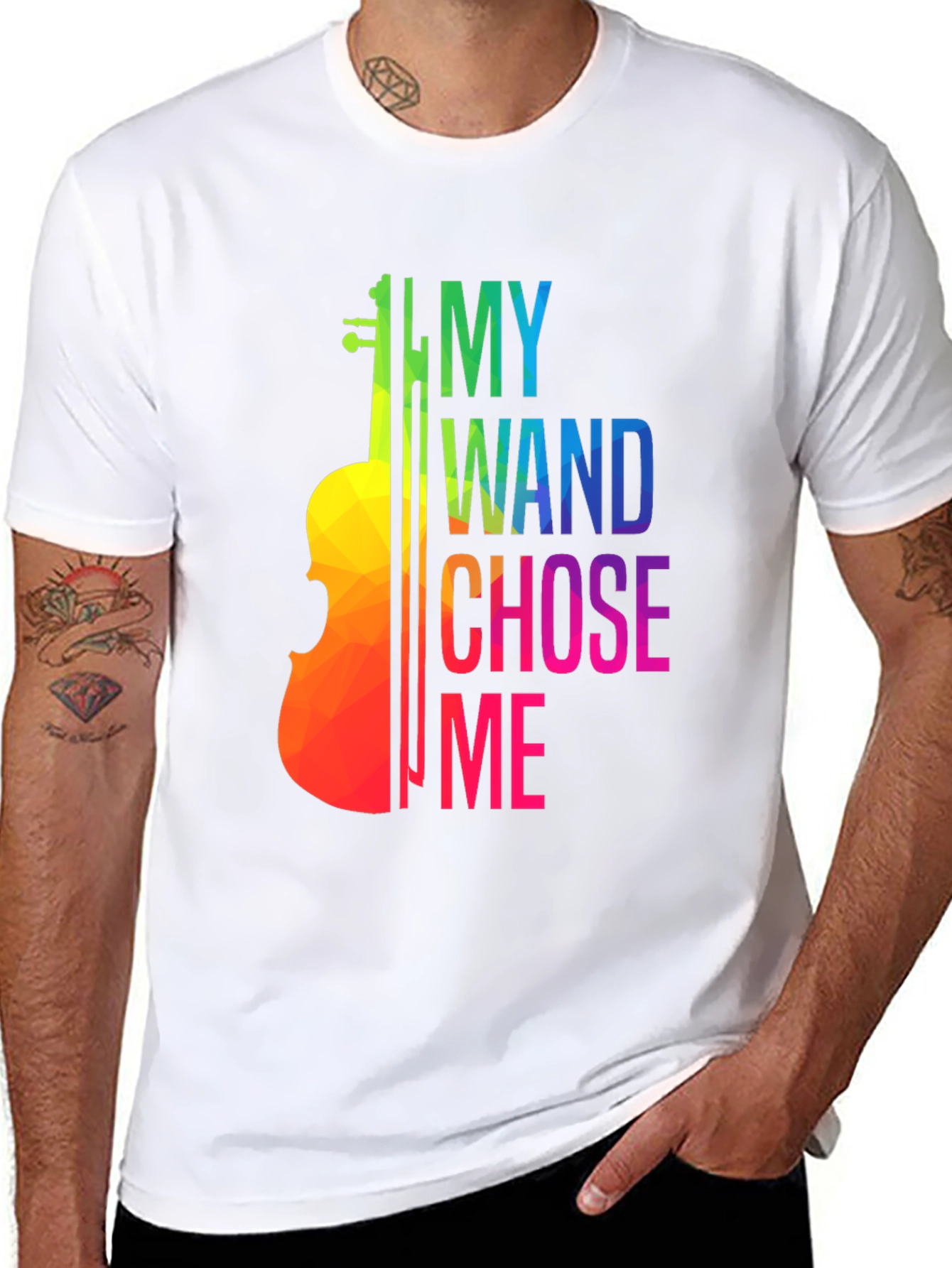 Violin Lover T-Shirt: My Wand Chose Me Musician Tee