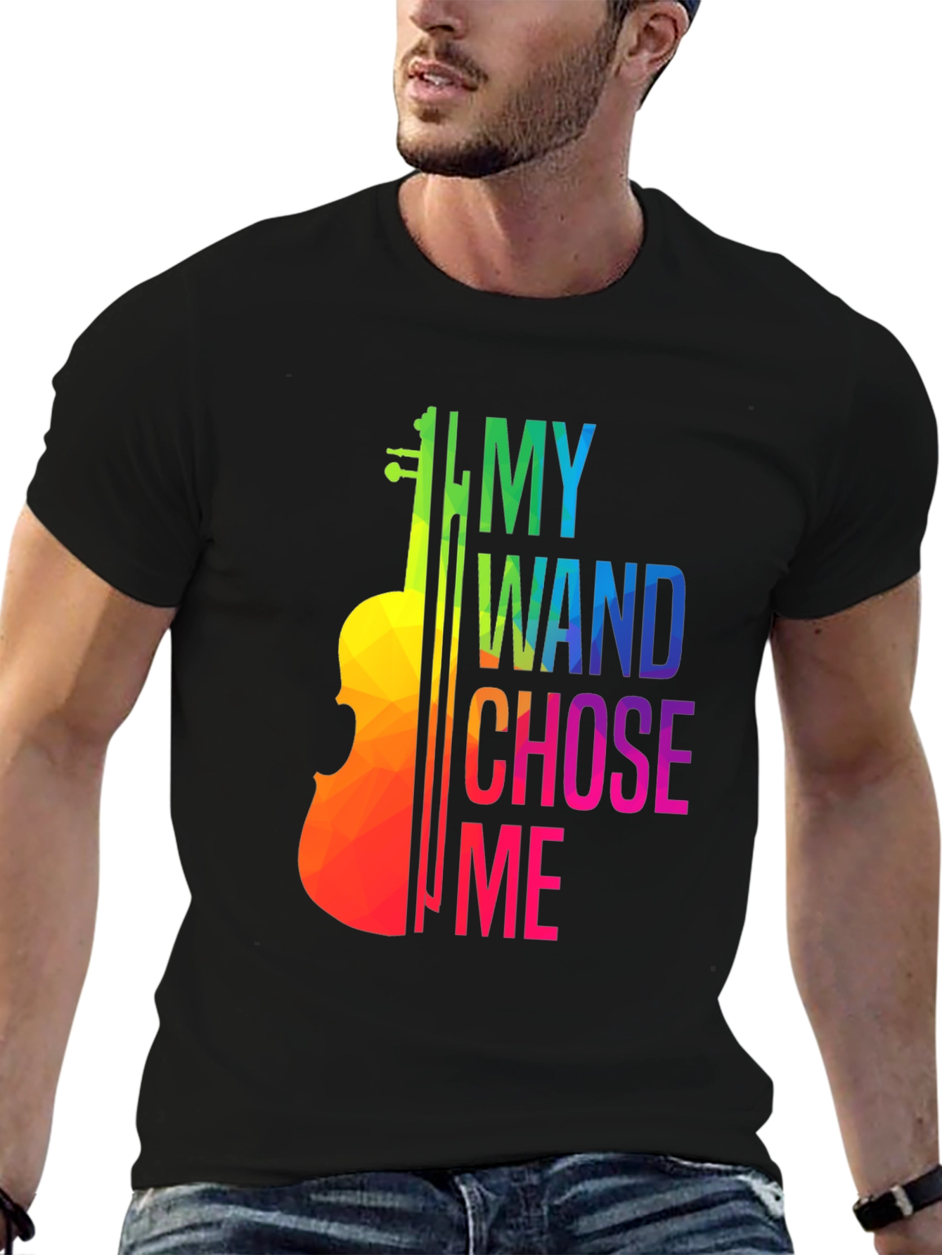 Violin Lover T-Shirt: My Wand Chose Me Musician Tee