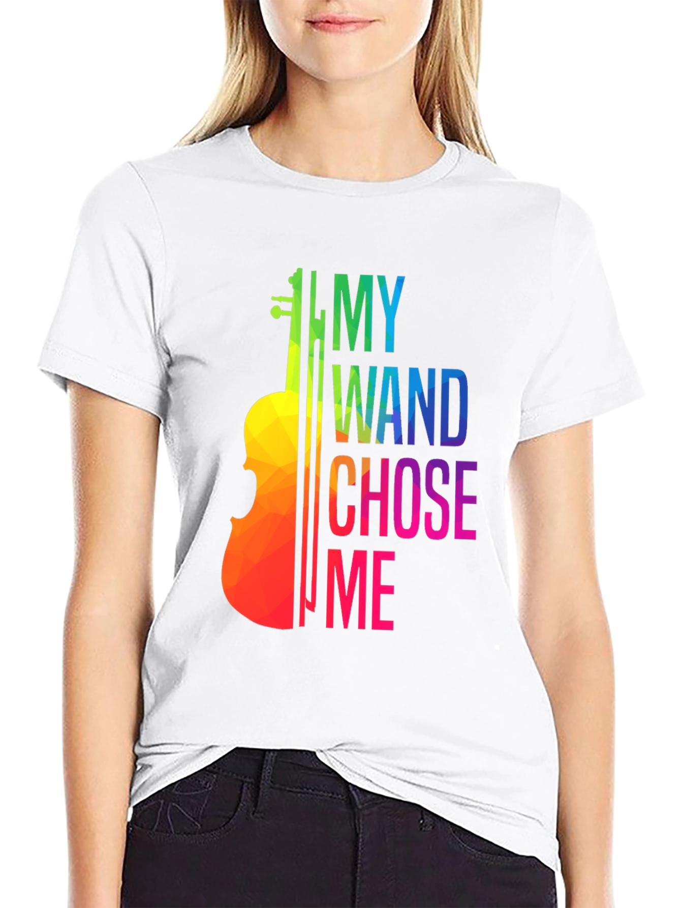 Violin Lover T-Shirt: My Wand Chose Me Musician Tee