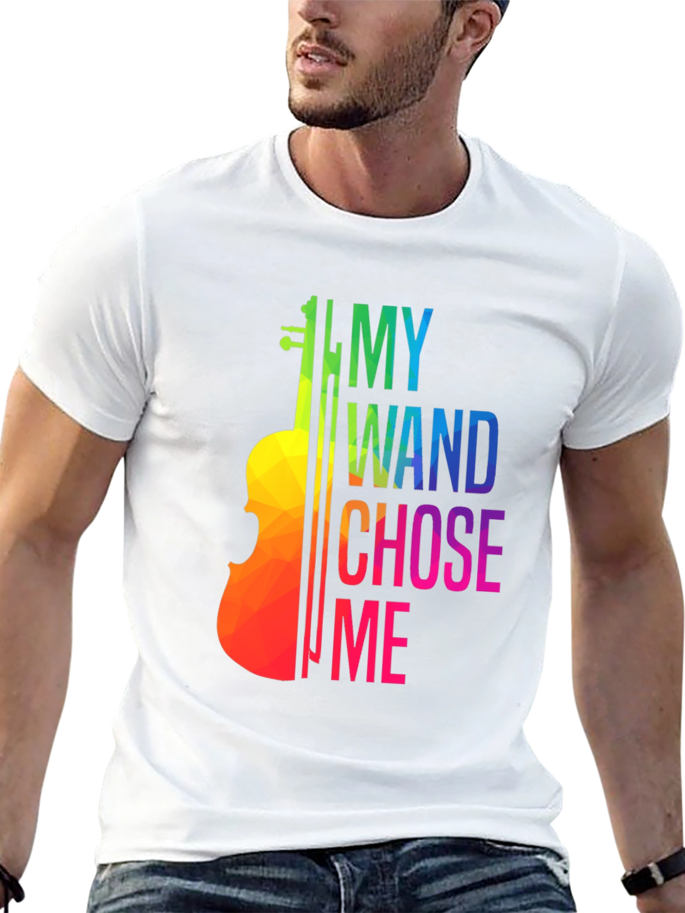 Violin Lover T-Shirt: My Wand Chose Me Musician Tee