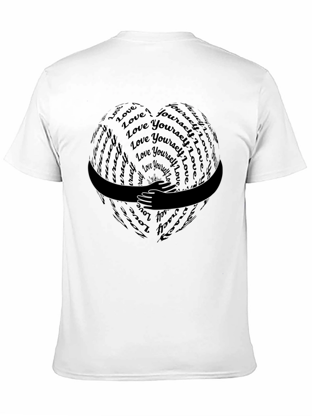 Love Yourself Hug Heart Graphic Tee