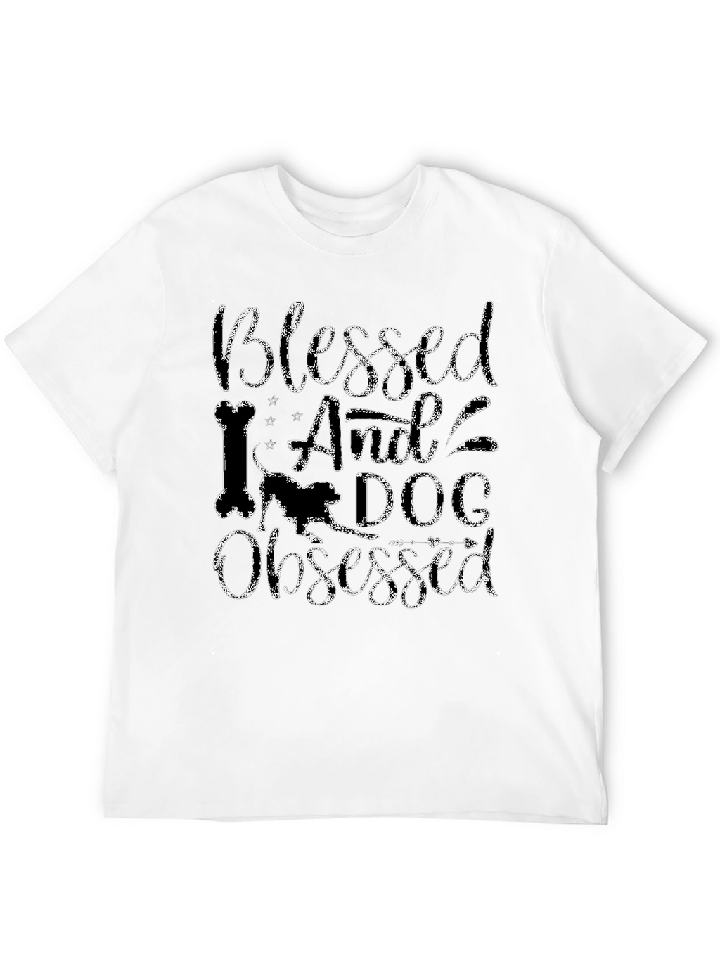 Blessed And Dog Obsessed Black T-Shirt