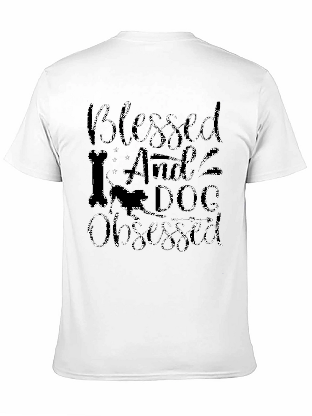 Blessed And Dog Obsessed Black T-Shirt