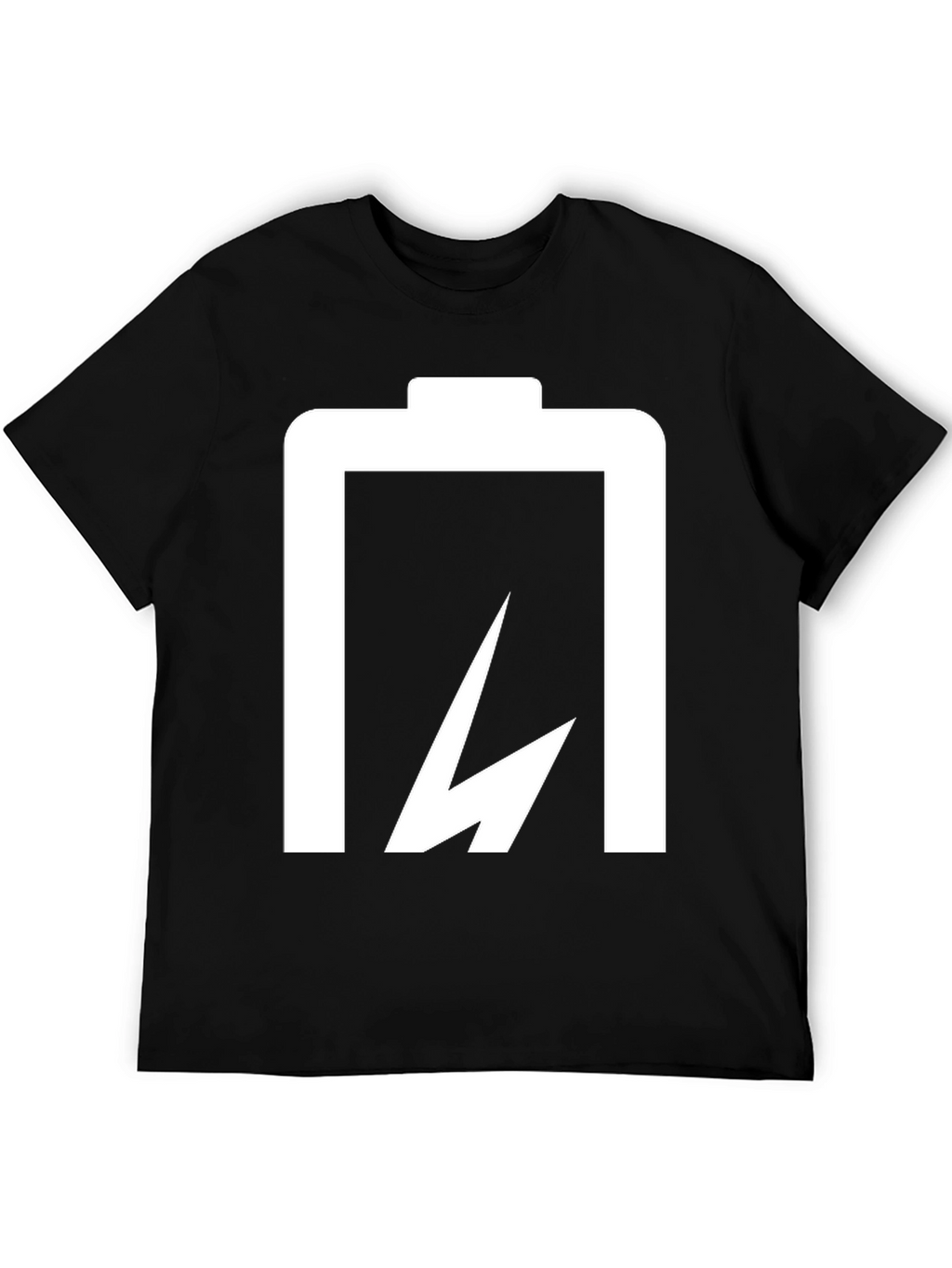 Battery Lightning Bolt Black T-Shirt