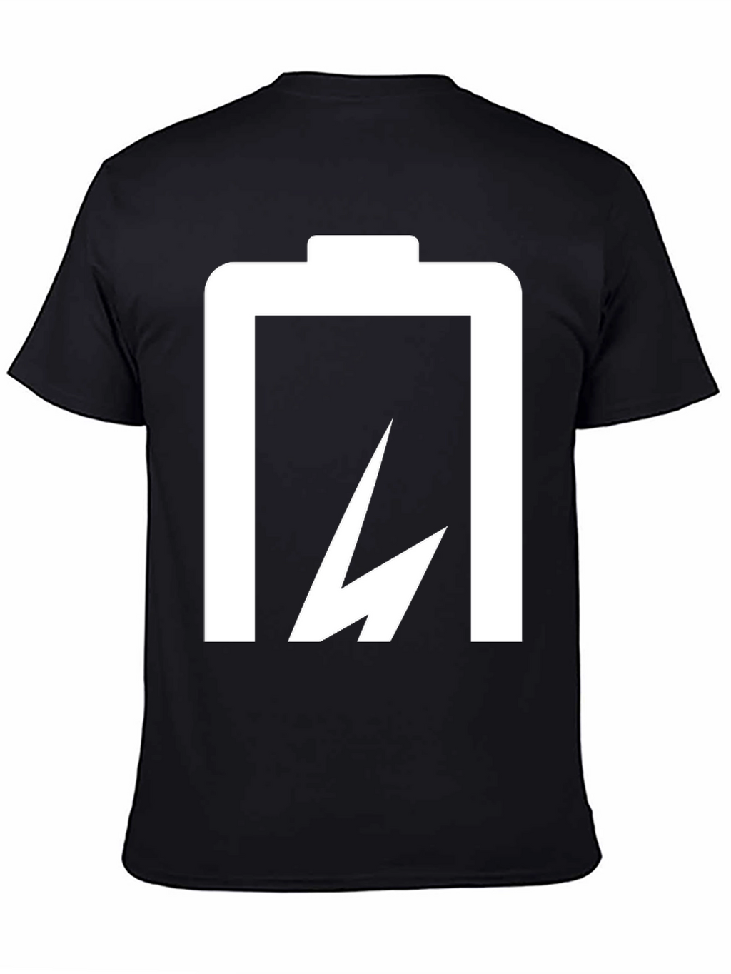 Battery Lightning Bolt Black T-Shirt