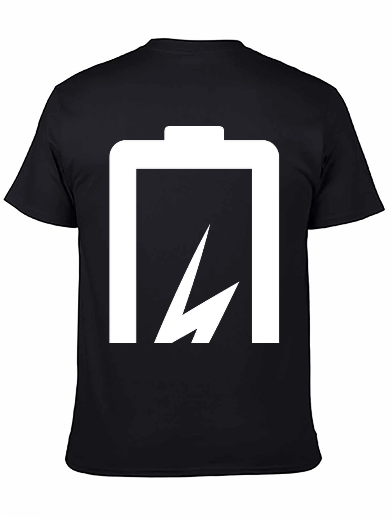 Battery Lightning Bolt Black T-Shirt