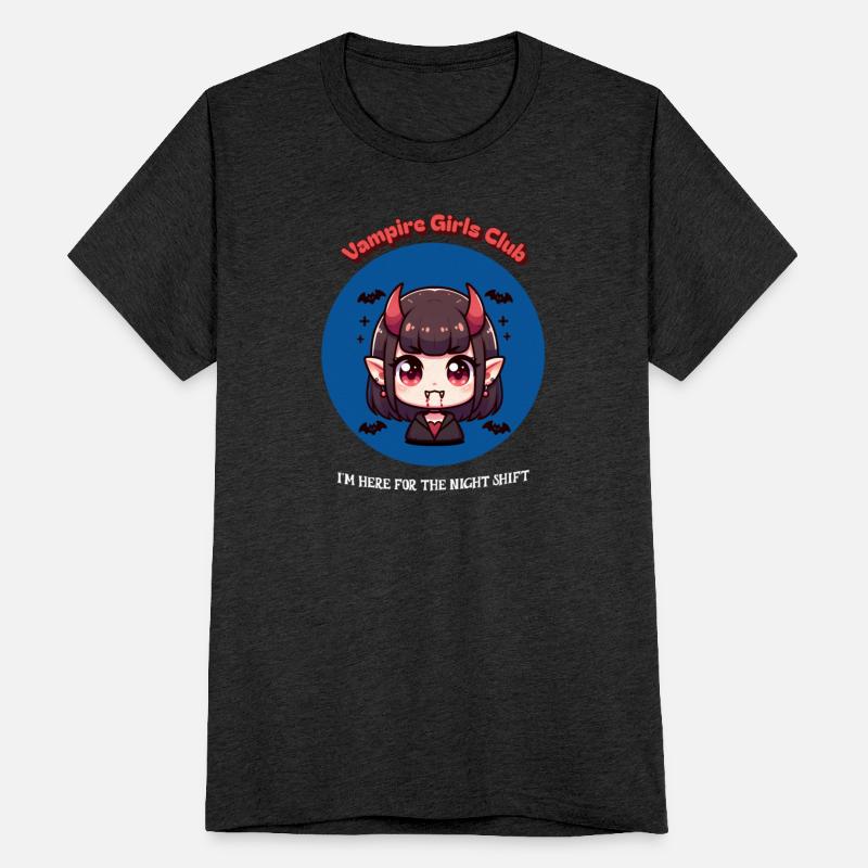 Vampire girl ready night shift Kawaii Halloween