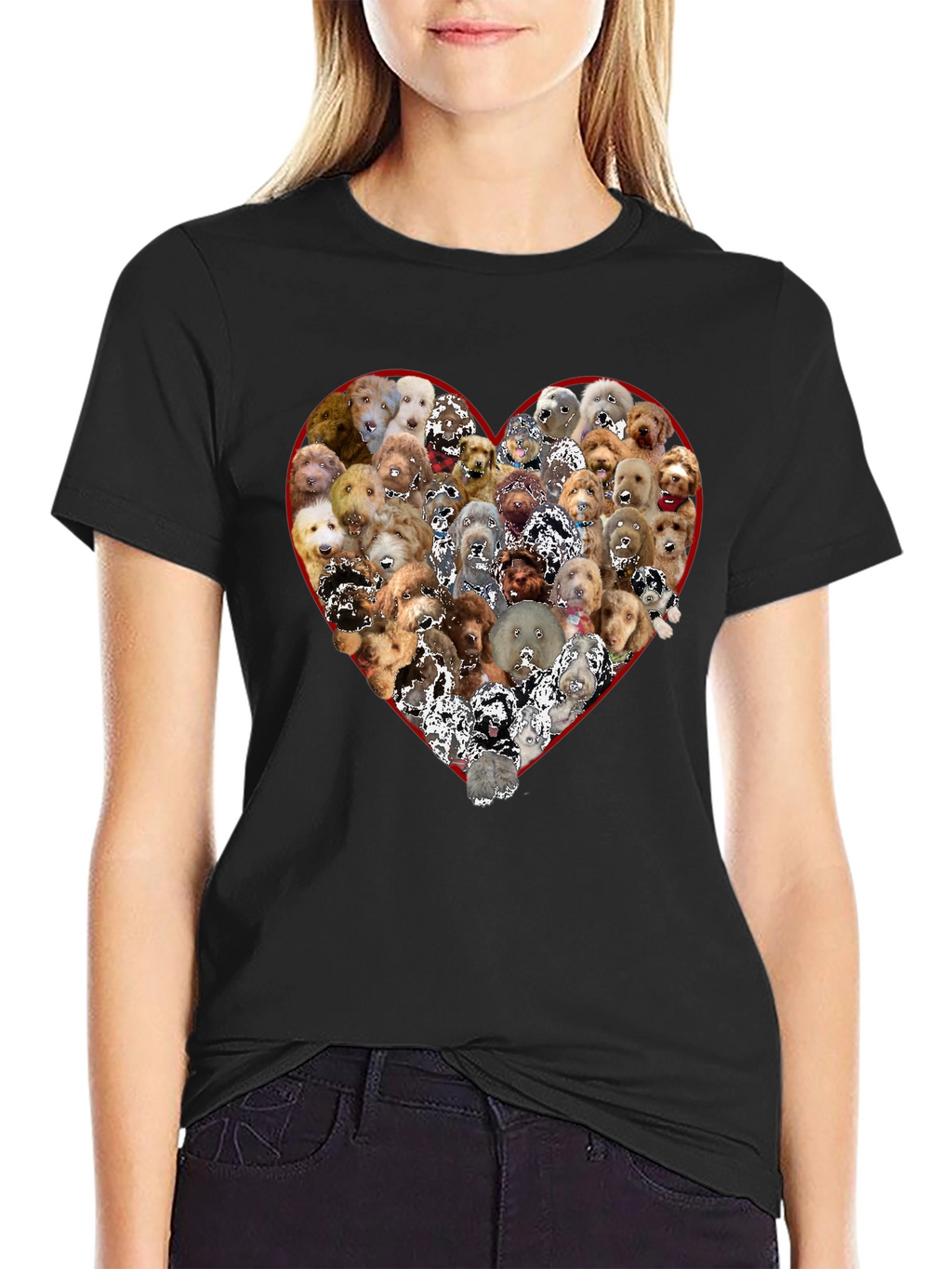 Dog Breed Heart Graphic T-Shirt