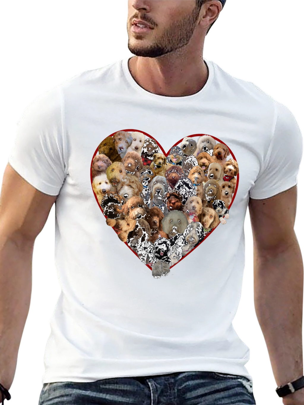 Dog Breed Heart Graphic T-Shirt