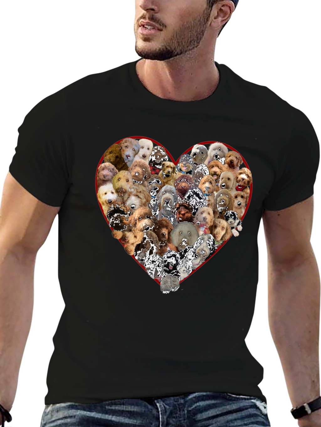 Dog Breed Heart Graphic T-Shirt
