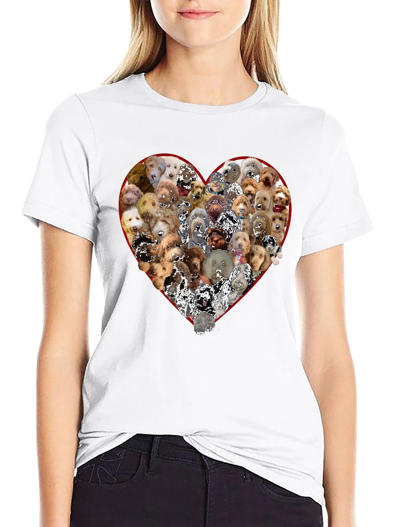 Dog Breed Heart Graphic T-Shirt