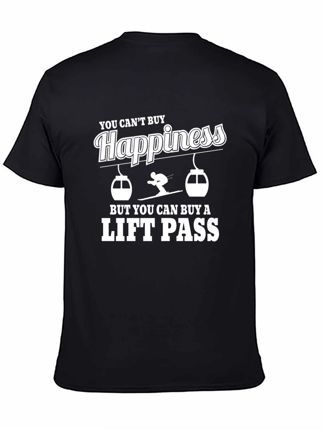 Happiness Lift Pass Graphic T-Shirt - Skiing