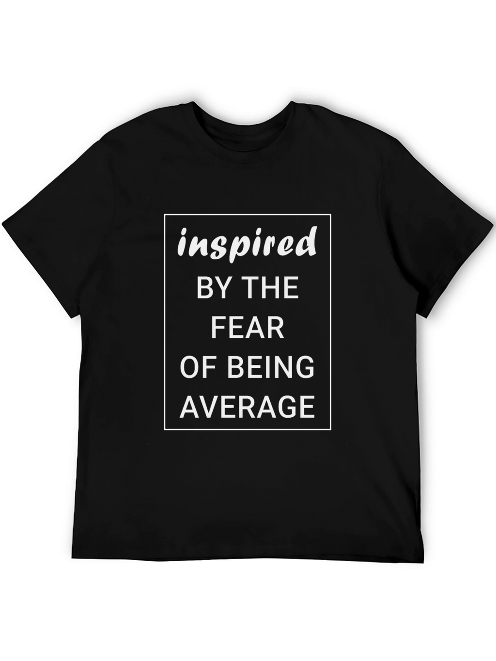 Fear of Being Average Graphic Tee - Black