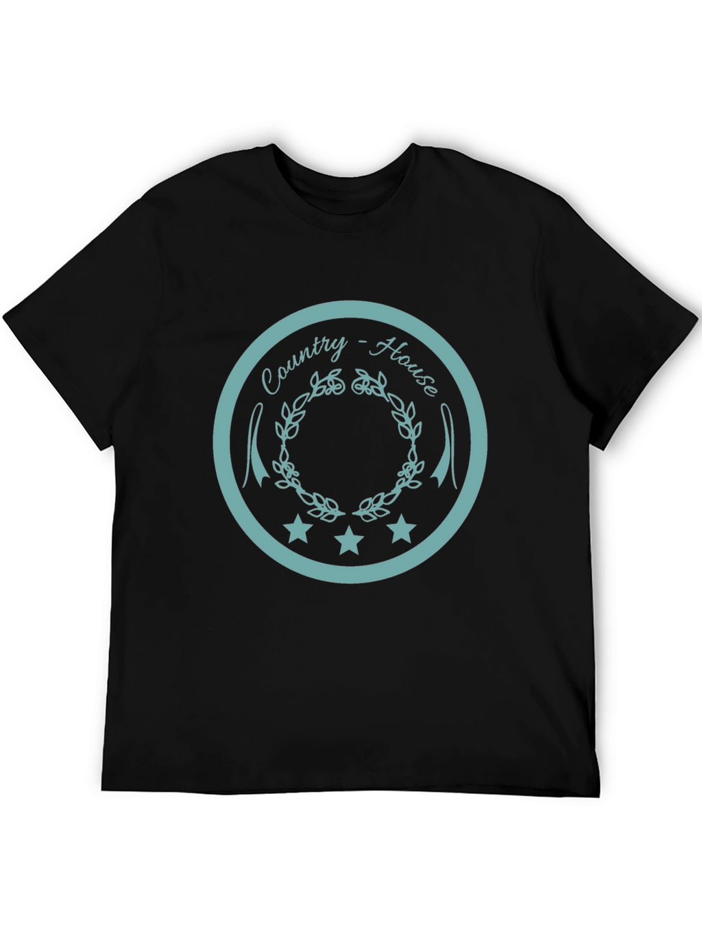 Country House Graphic Tee - Unisex Black T-Shirt