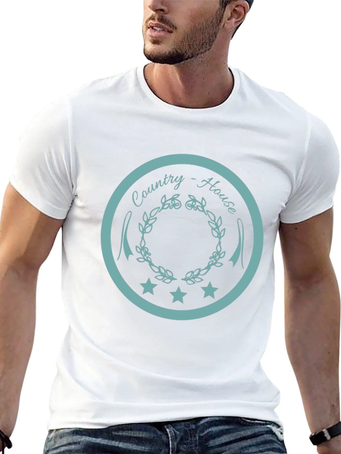 Country House Graphic Tee - Unisex Black T-Shirt