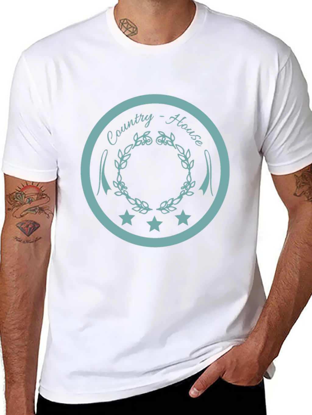 Country House Graphic Tee - Unisex Black T-Shirt