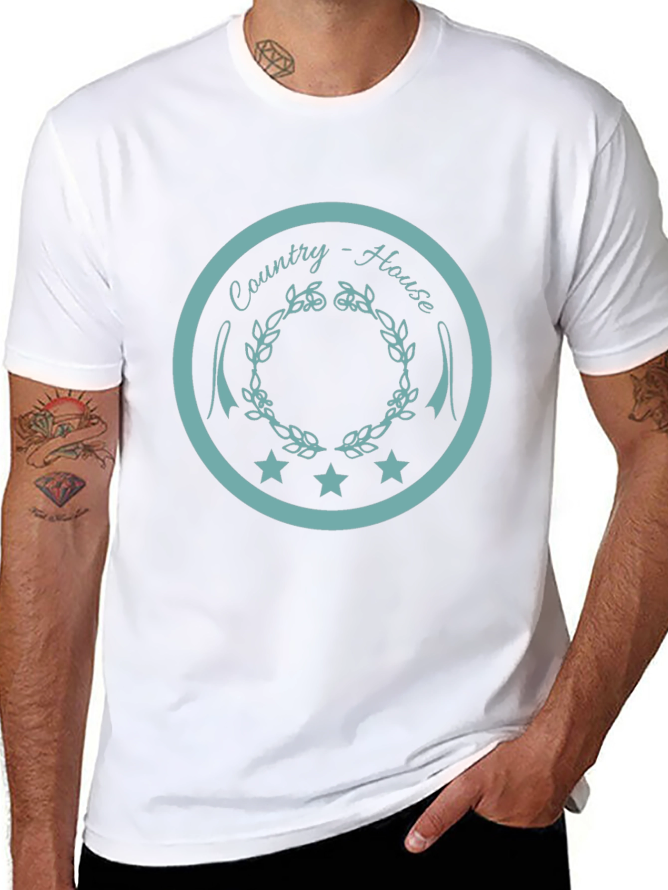 Country House Graphic Tee - Unisex Black T-Shirt