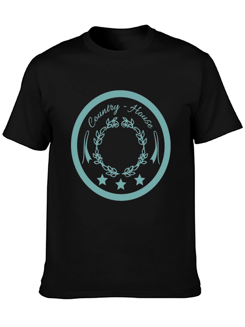 Country House Graphic Tee - Unisex Black T-Shirt