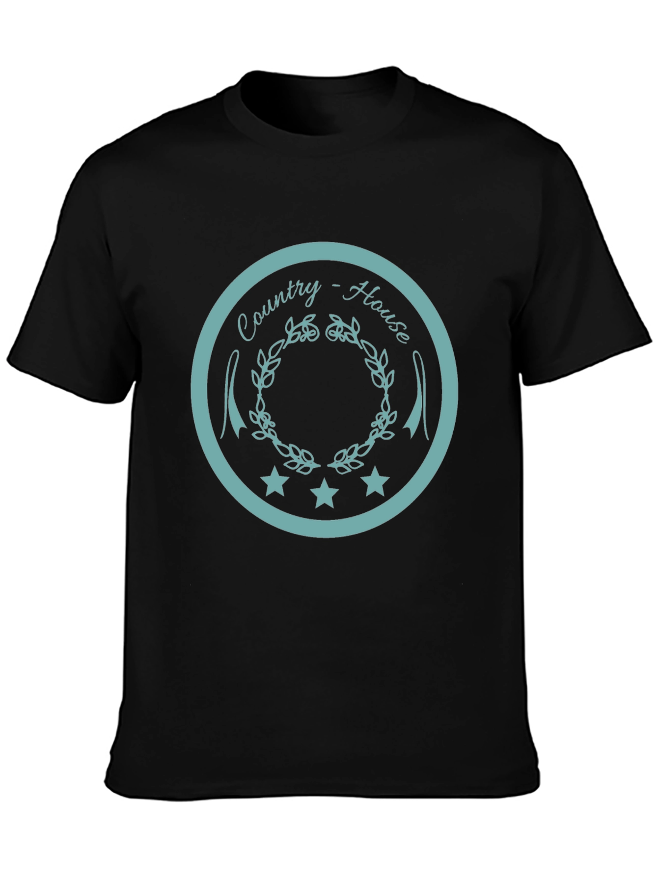 Country House Graphic Tee - Unisex Black T-Shirt
