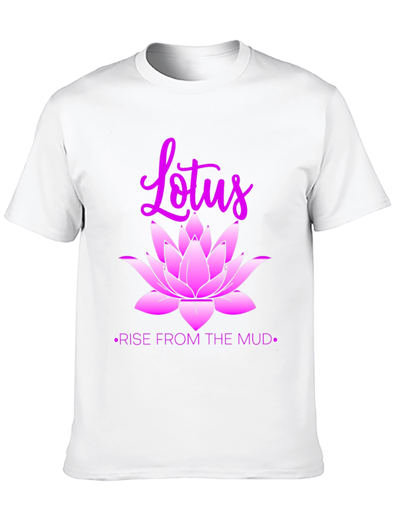 Lotus Rise Graphic Tee - Inspirational Design