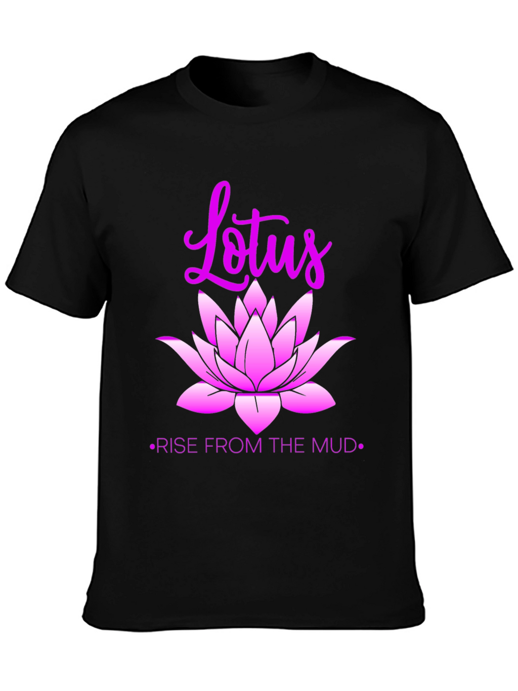 Lotus Rise Graphic Tee - Inspirational Design