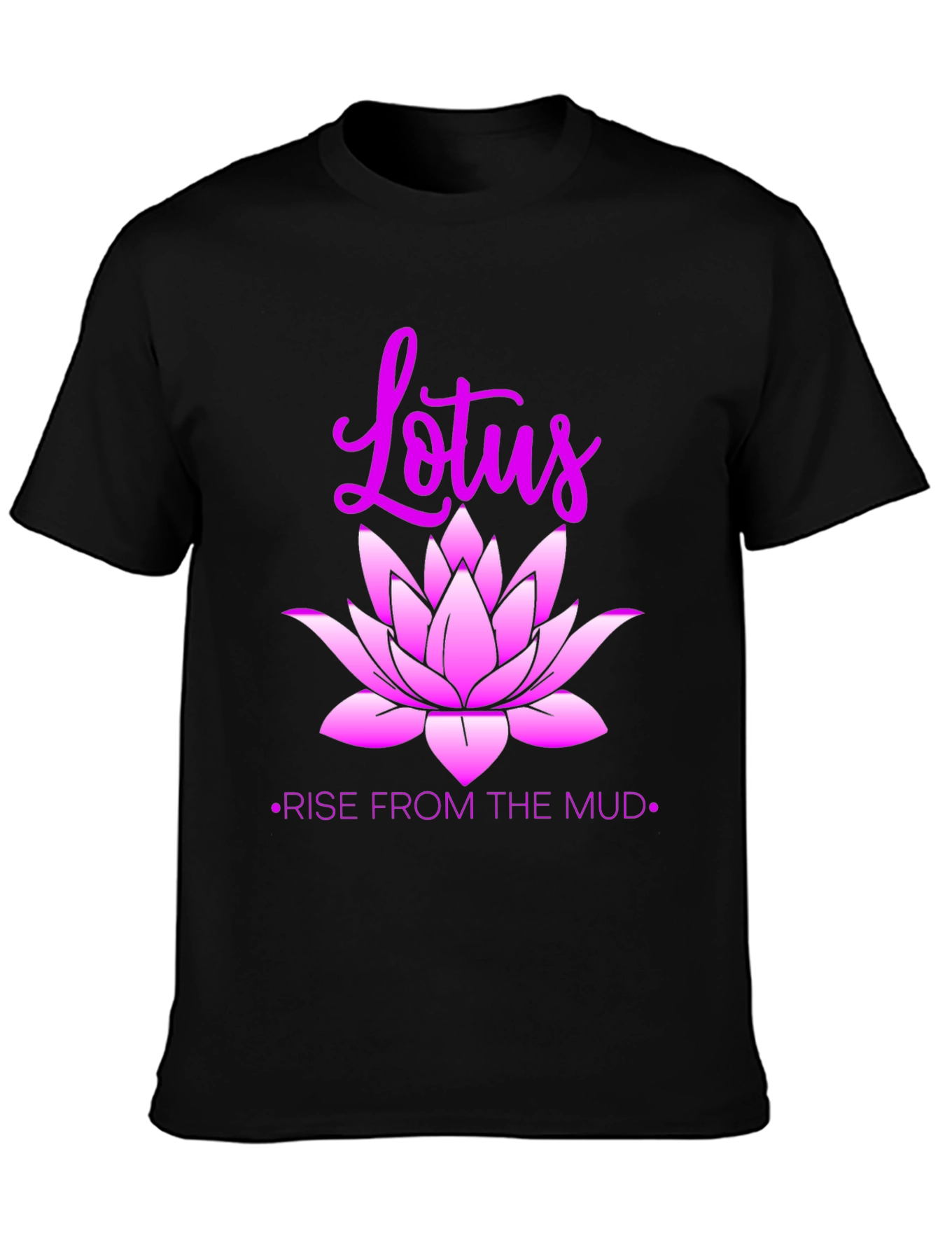 Lotus Rise Graphic Tee - Inspirational Design
