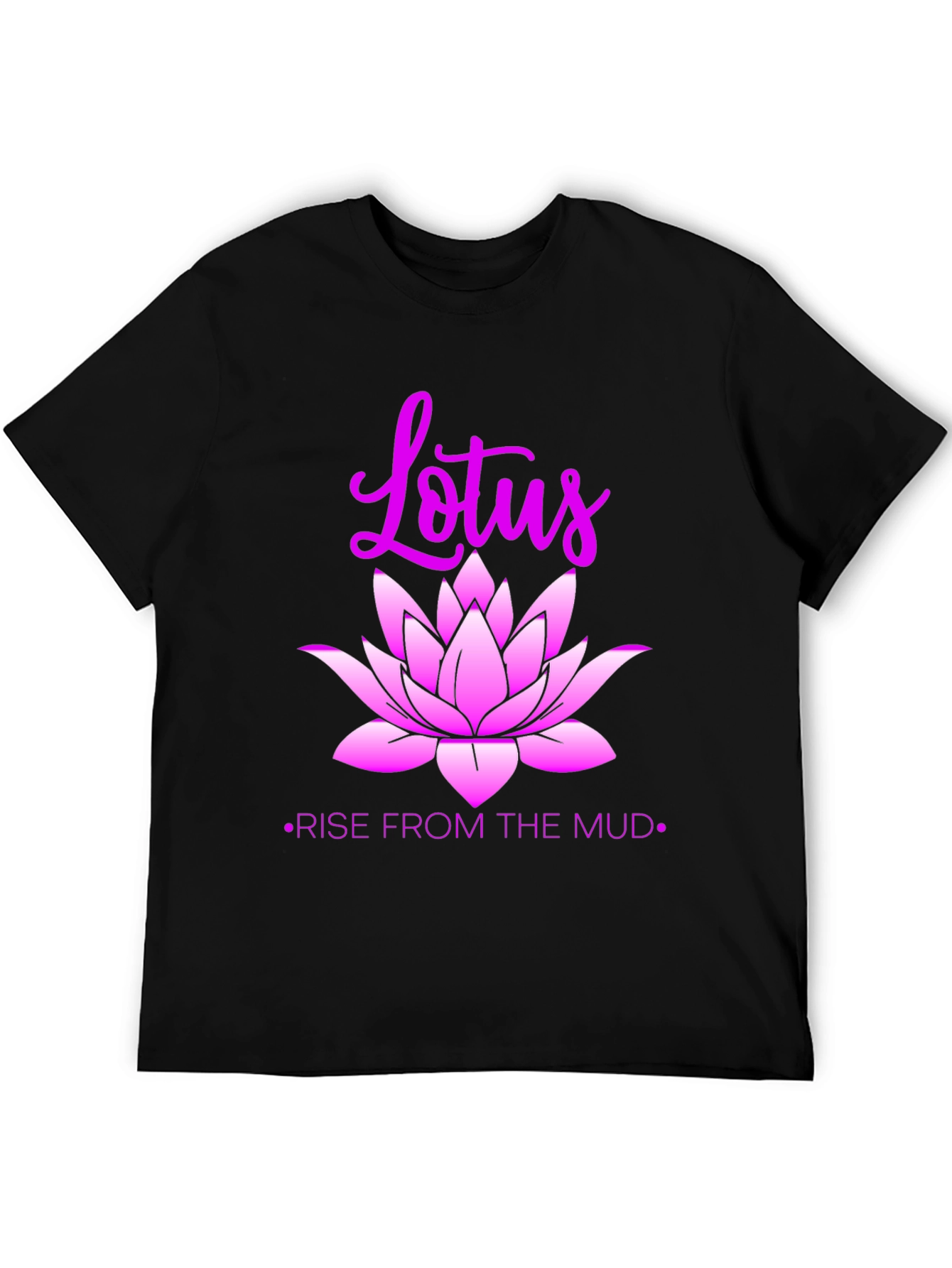 Lotus Rise Graphic Tee - Inspirational Design