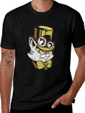 Steampunk Cat T-Shirt: Gentlemanly Feline