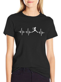 Heartbeat Basketball T-Shirt - Black
