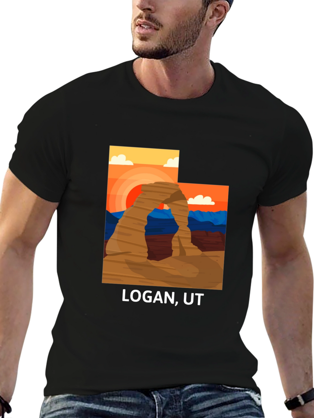 Logan UT Graphic Tee - Desert Archway