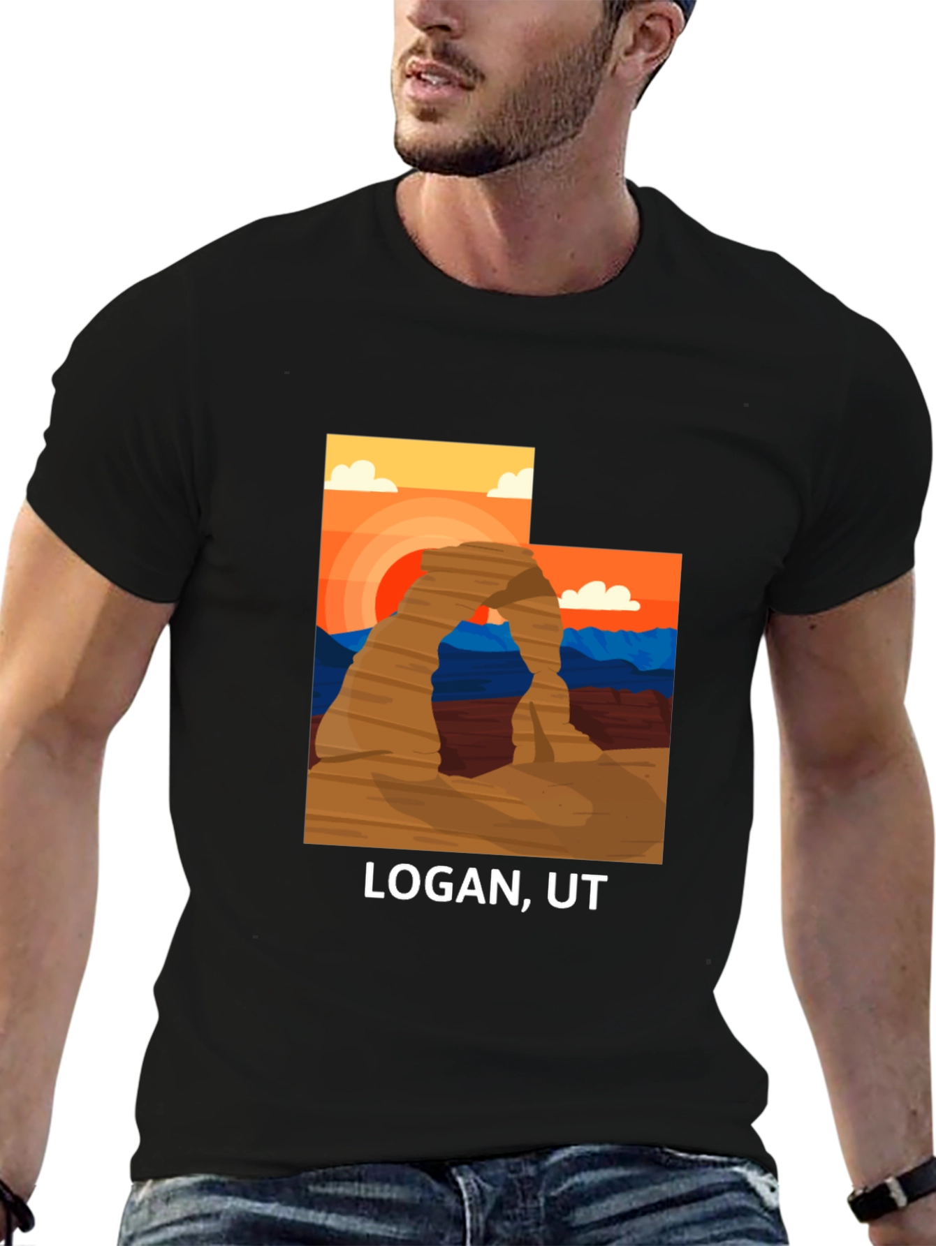 Logan UT Graphic Tee - Desert Archway