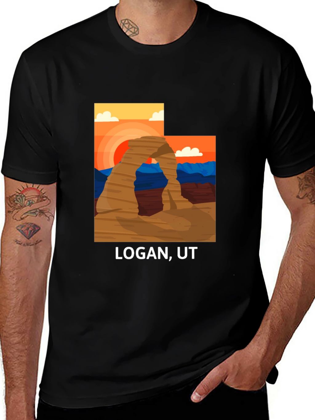 Logan UT Graphic Tee - Desert Archway