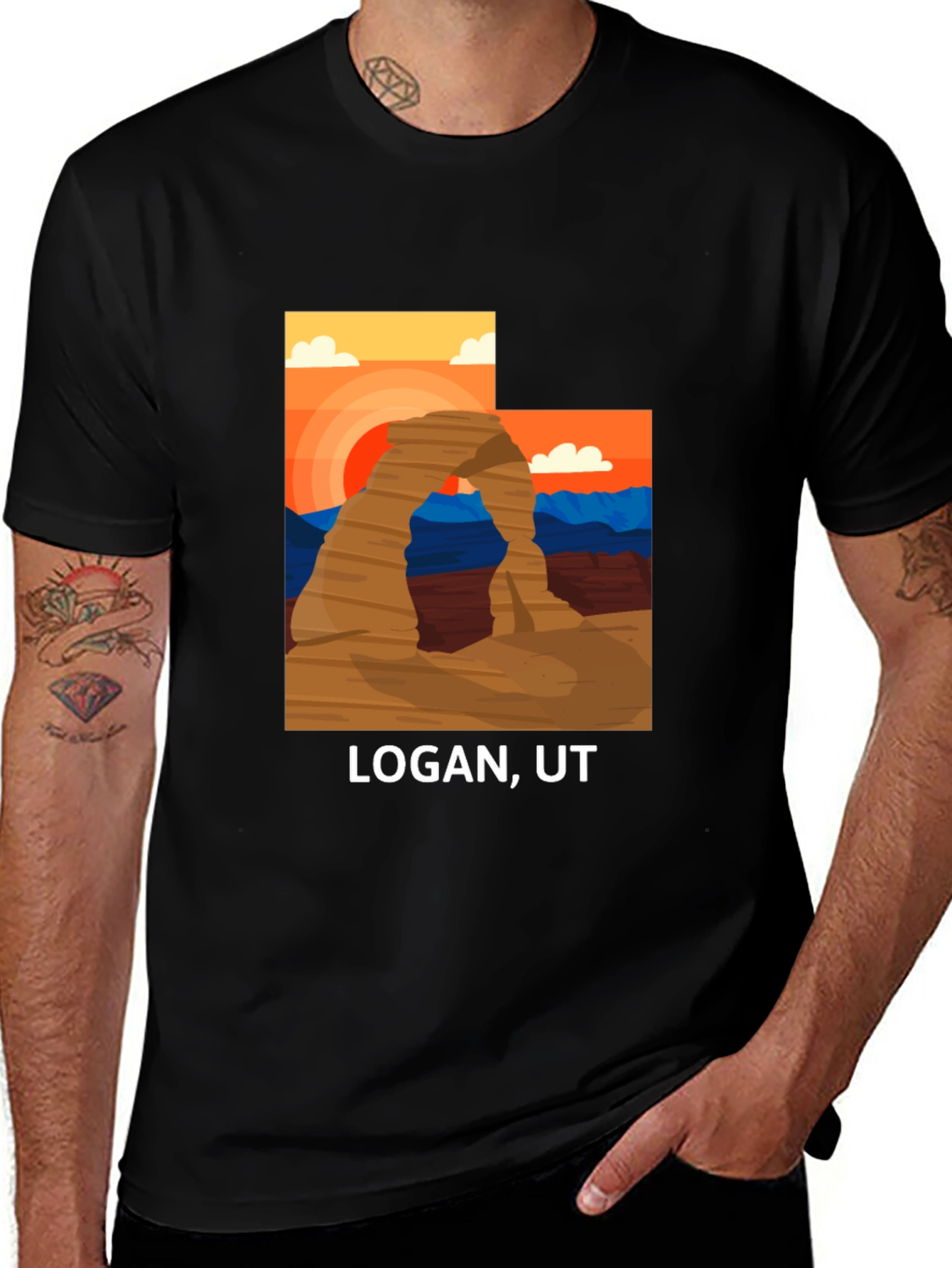 Logan UT Graphic Tee - Desert Archway