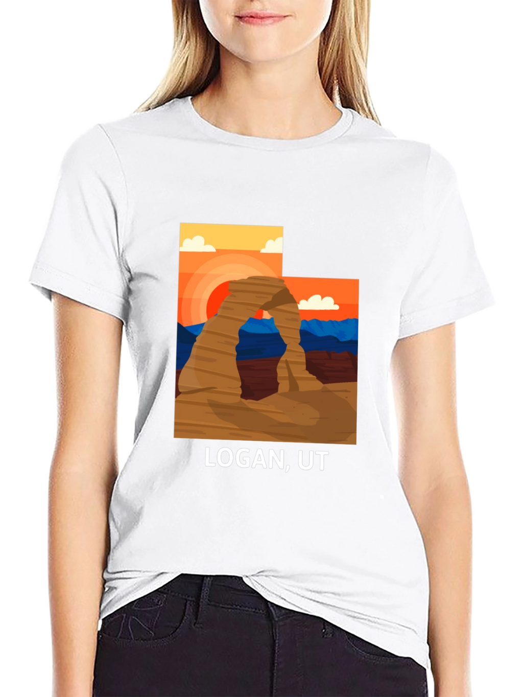 Logan UT Graphic Tee - Desert Archway