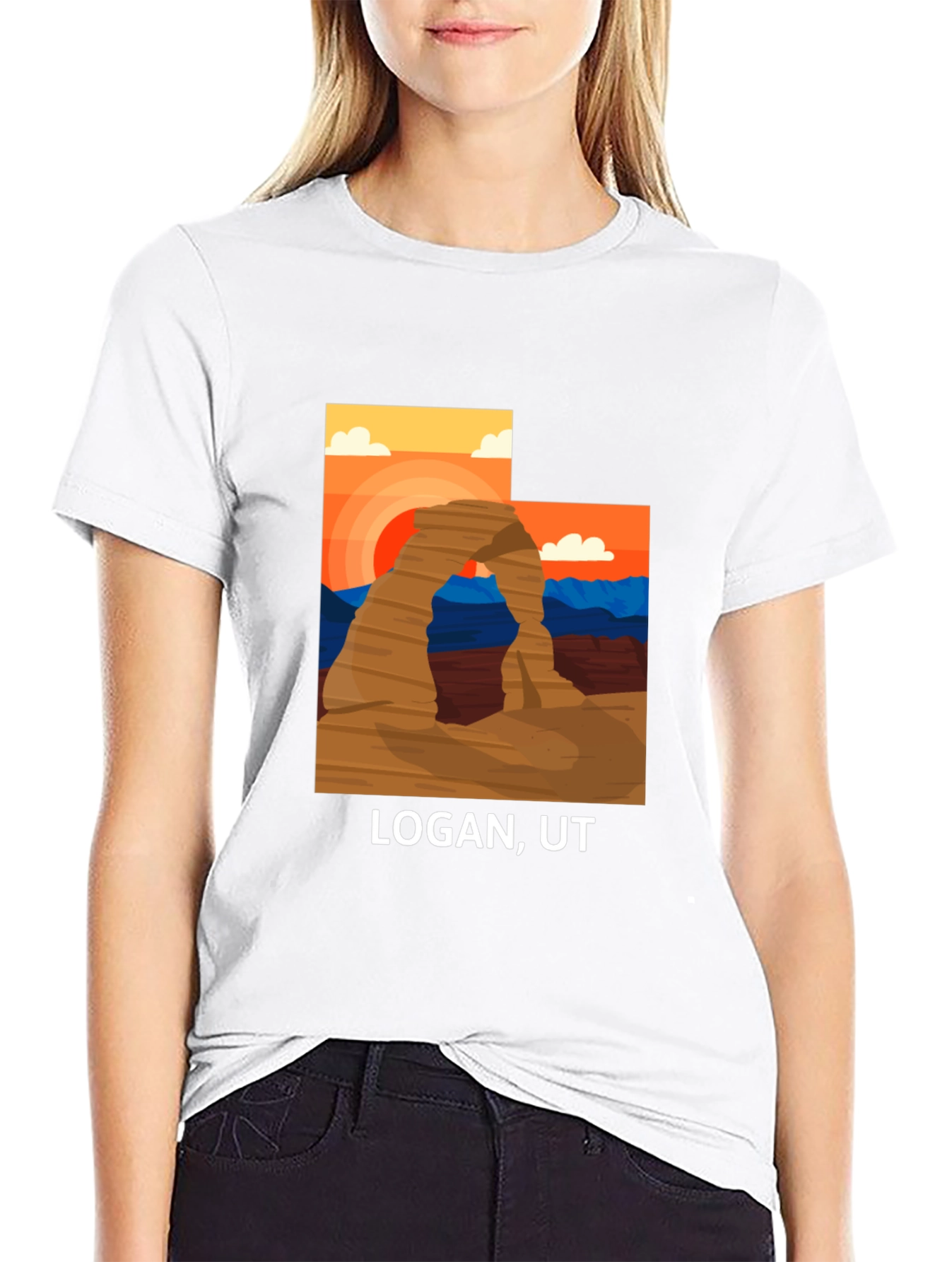 Logan UT Graphic Tee - Desert Archway