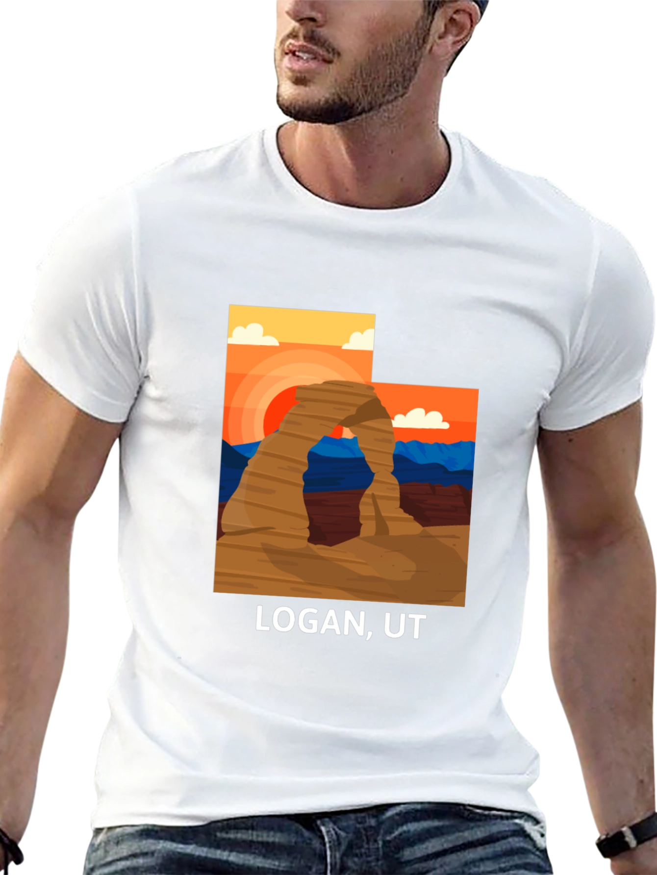 Logan UT Graphic Tee - Desert Archway
