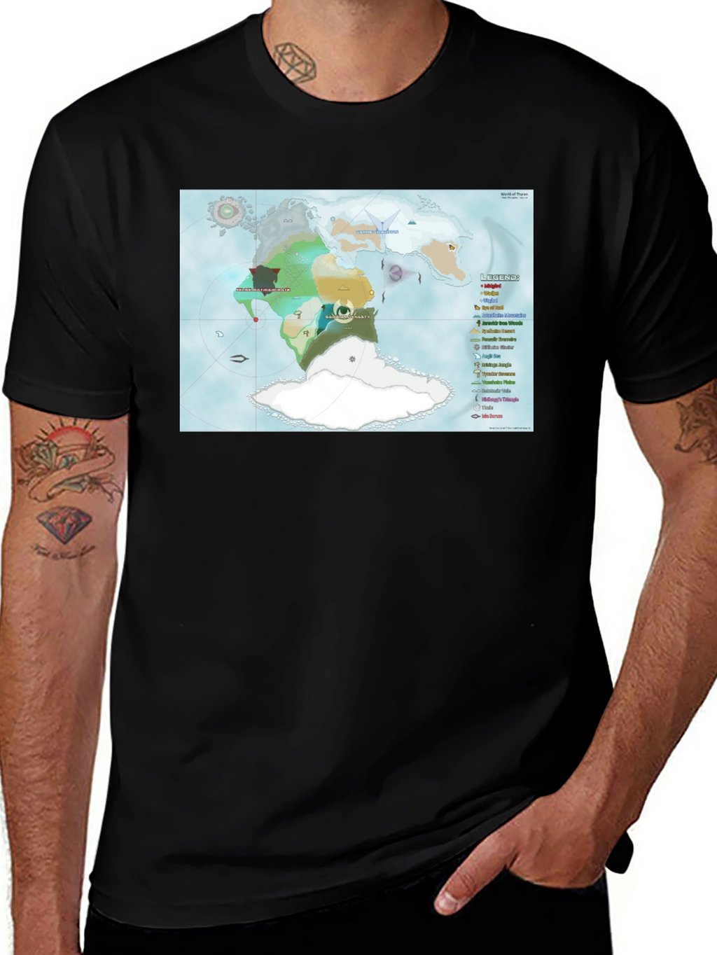 Fantasy World Map T-Shirt